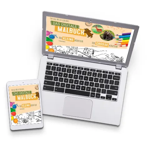Digitales Jagdfakten-Malbuch